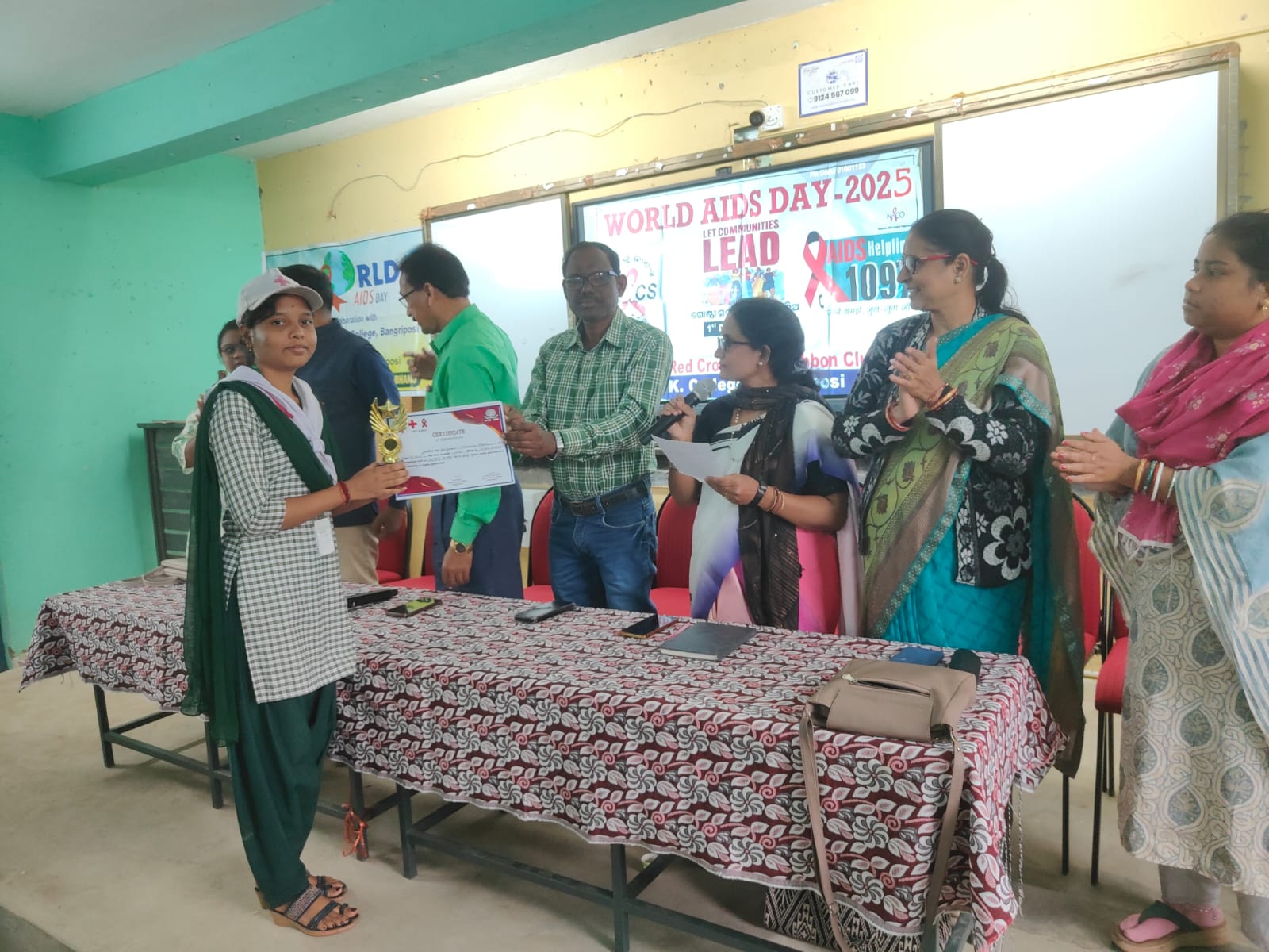 Participants during SATYA's HIV/AIDS awareness programme
