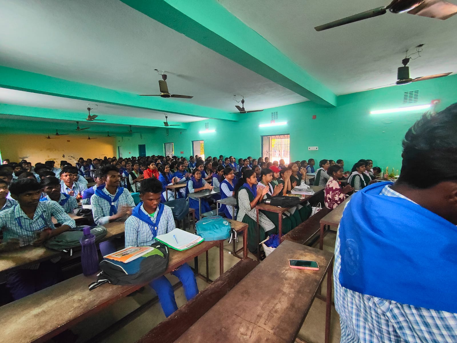 Participants in SATYA's HIV/AIDS awareness programme